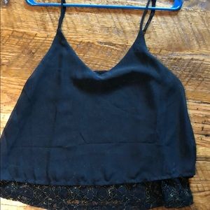 Black tank lace under